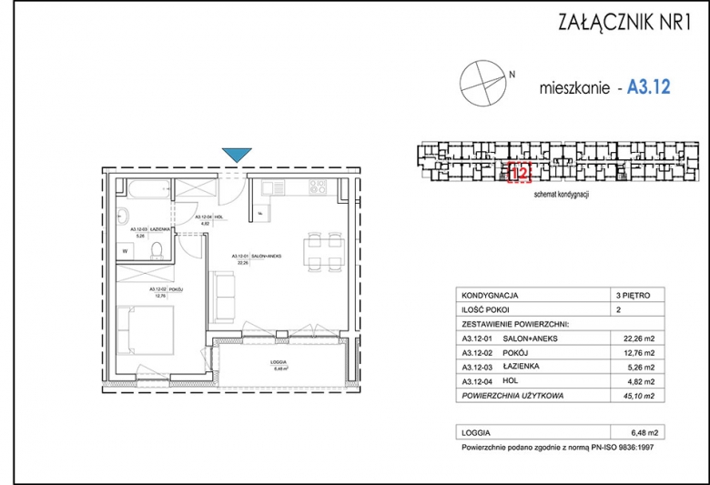 Apartament nr. A3.12